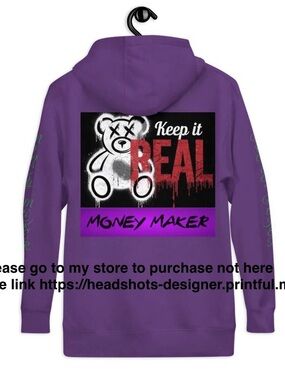 Og Money Maker Graphic Hoodie - Purple